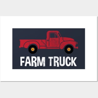 Vintage Distressed Farm Truck Posters and Art